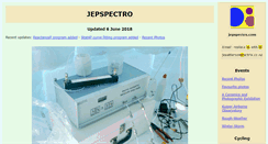 Desktop Screenshot of jepspectro.com