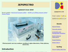 Tablet Screenshot of jepspectro.com